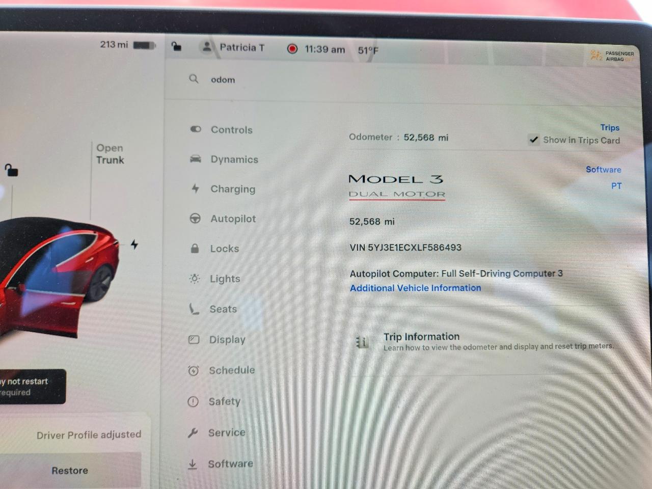 2020 TESLA MODEL 3