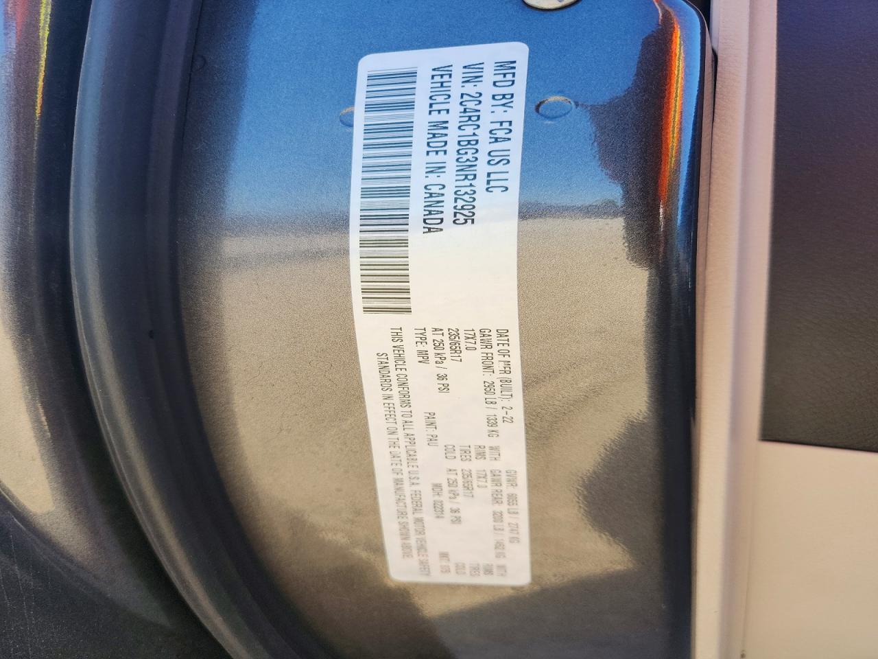 2022 CHRYSLER Pacifica