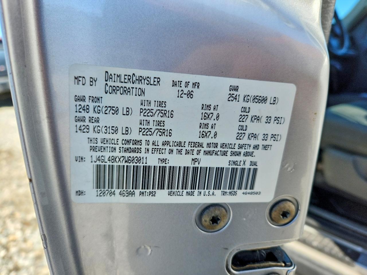 2007 JEEP Liberty