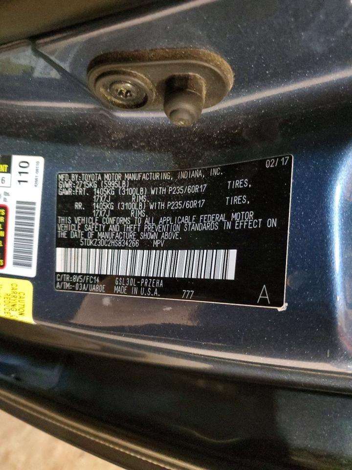 2017 TOYOTA SIENNA