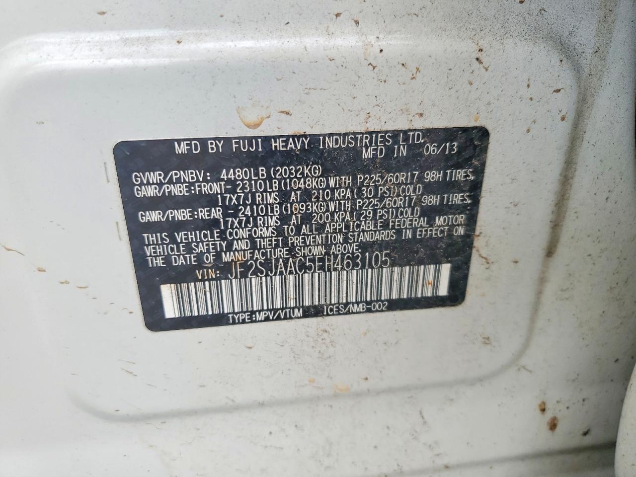 2014 SUBARU FORESTER