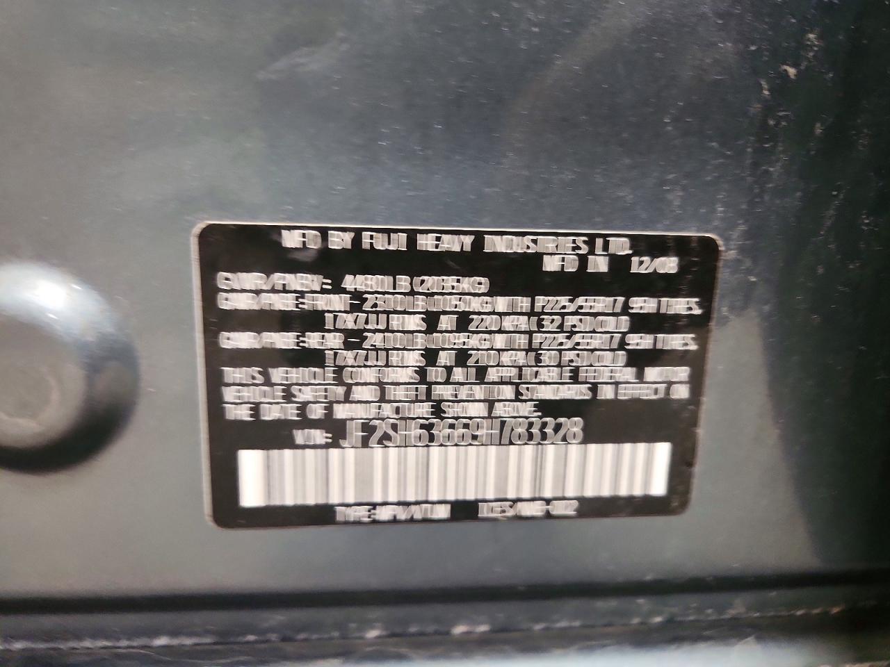 2009 SUBARU FORESTER