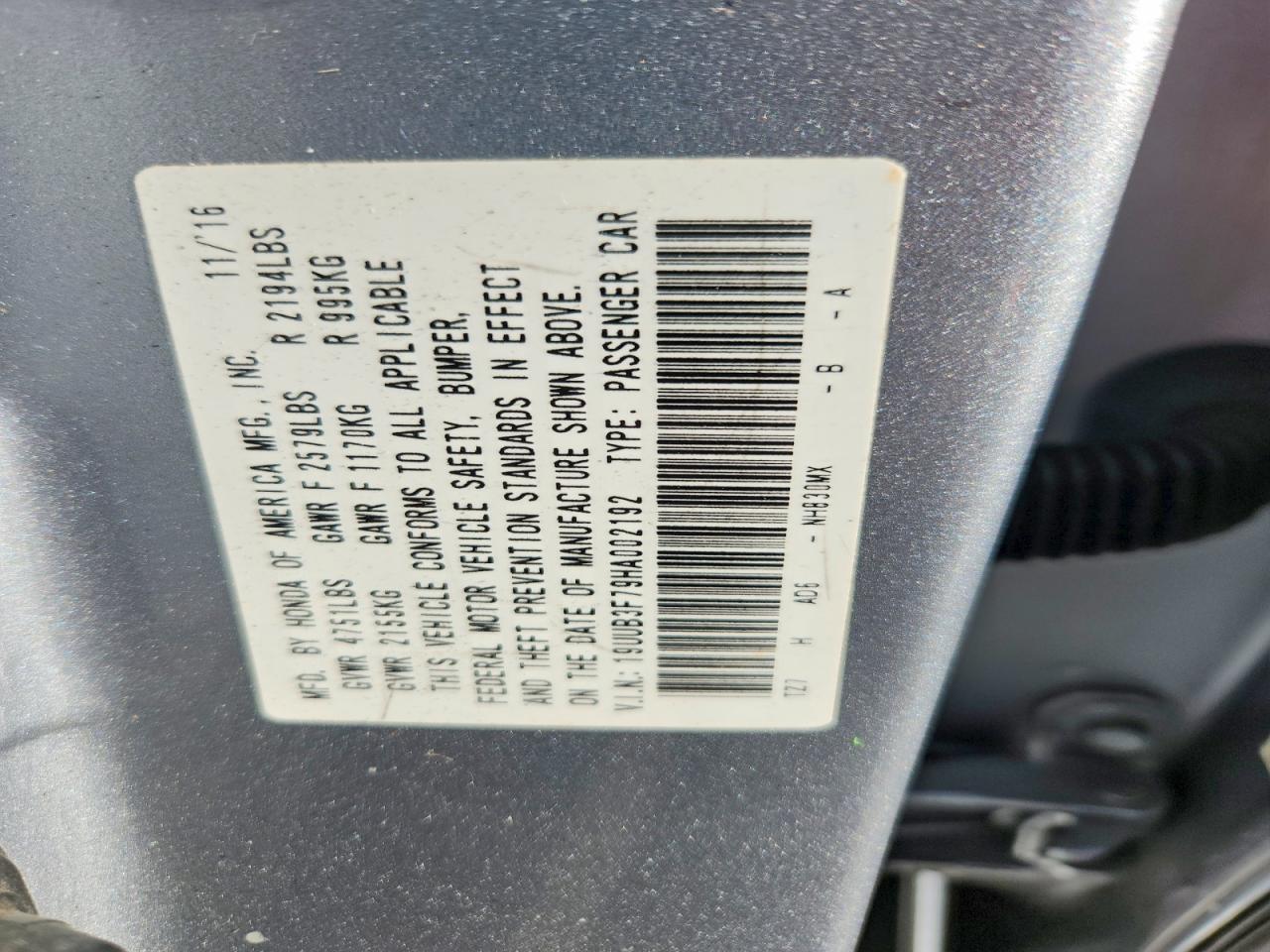 2017 ACURA TLX