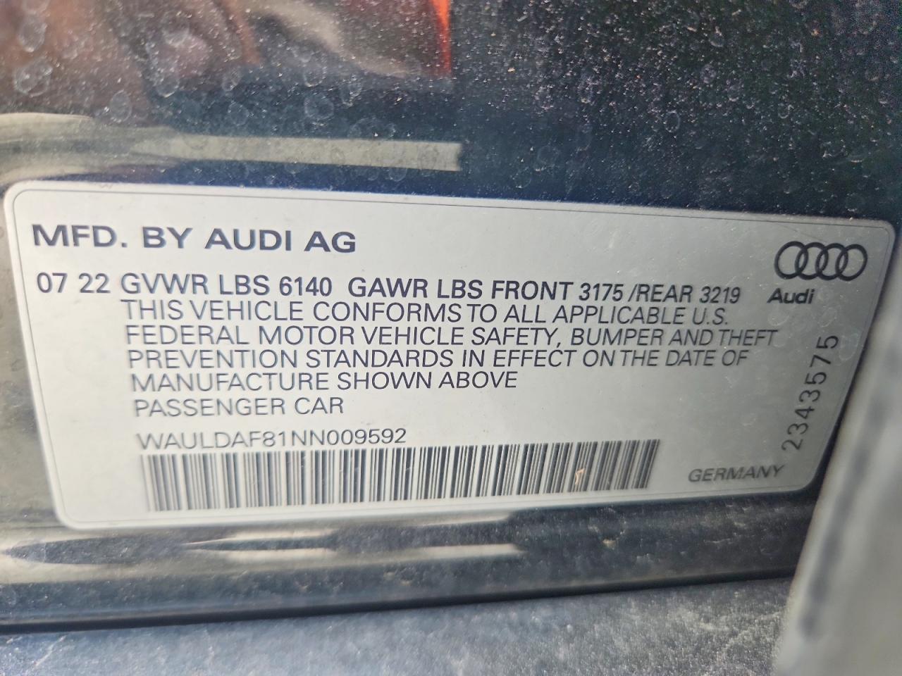 2022 AUDI A8