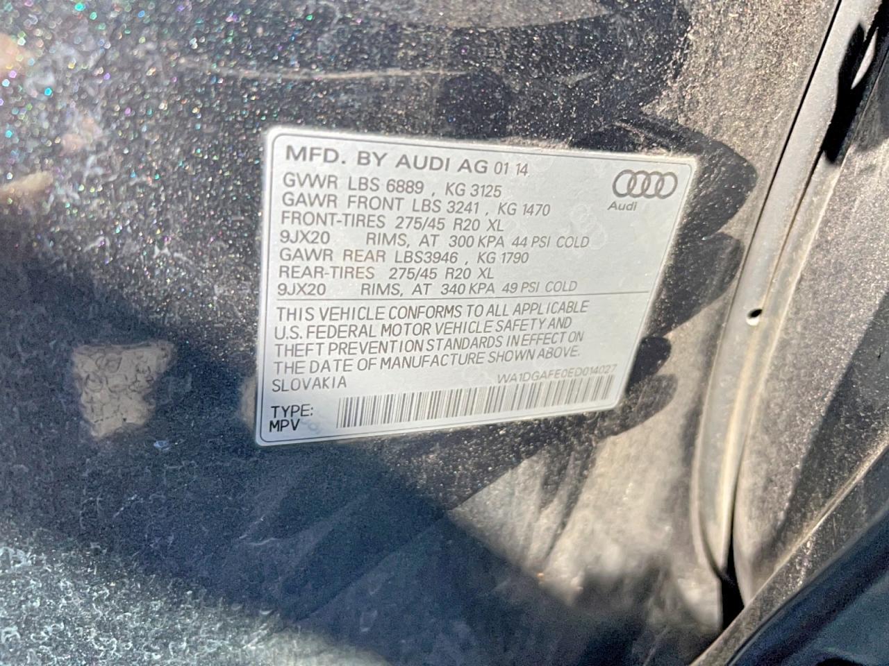 2014 AUDI Q7