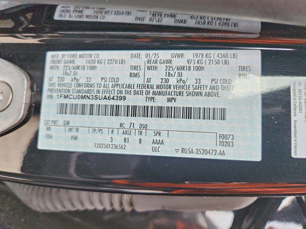 2025 FORD ESCAPE