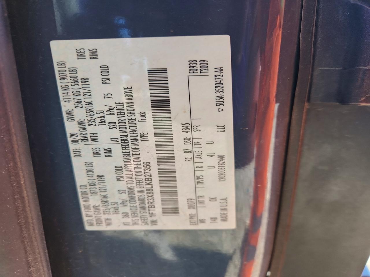 2020 FORD Transit
