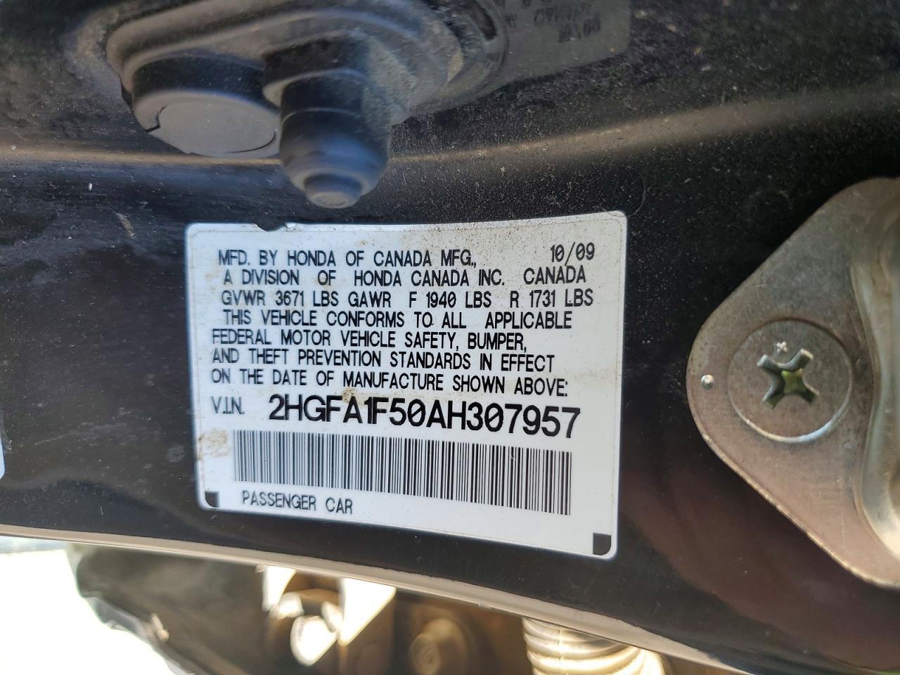 2010 HONDA CIVIC