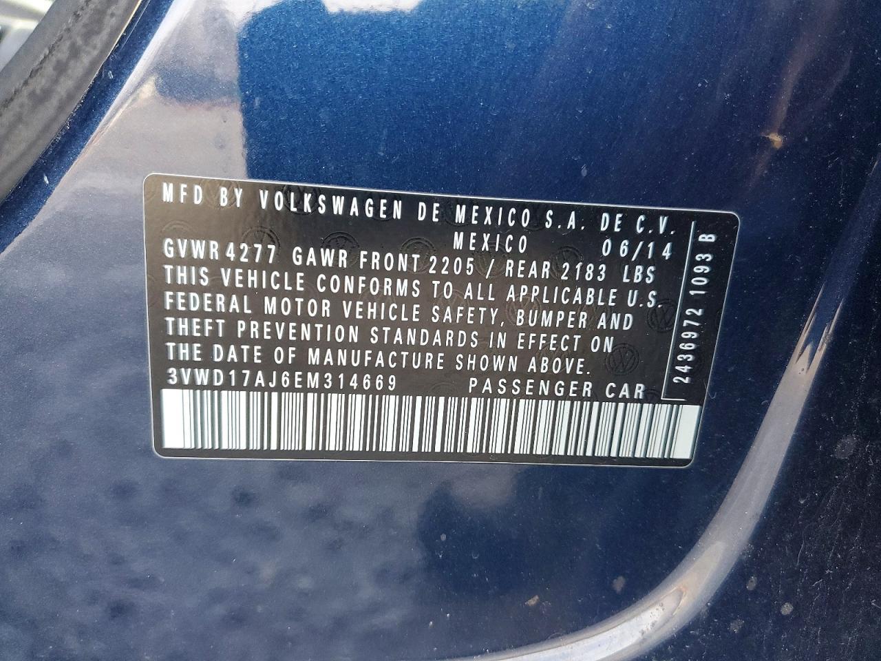 2014 VOLKSWAGEN JETTA