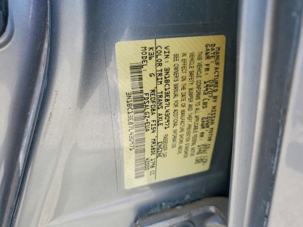 2007 NISSAN VERSA