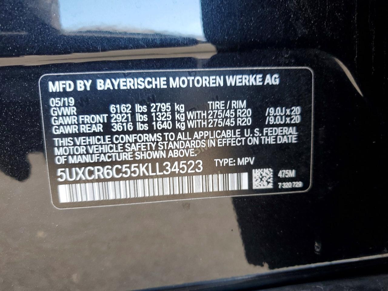 2019 BMW X5