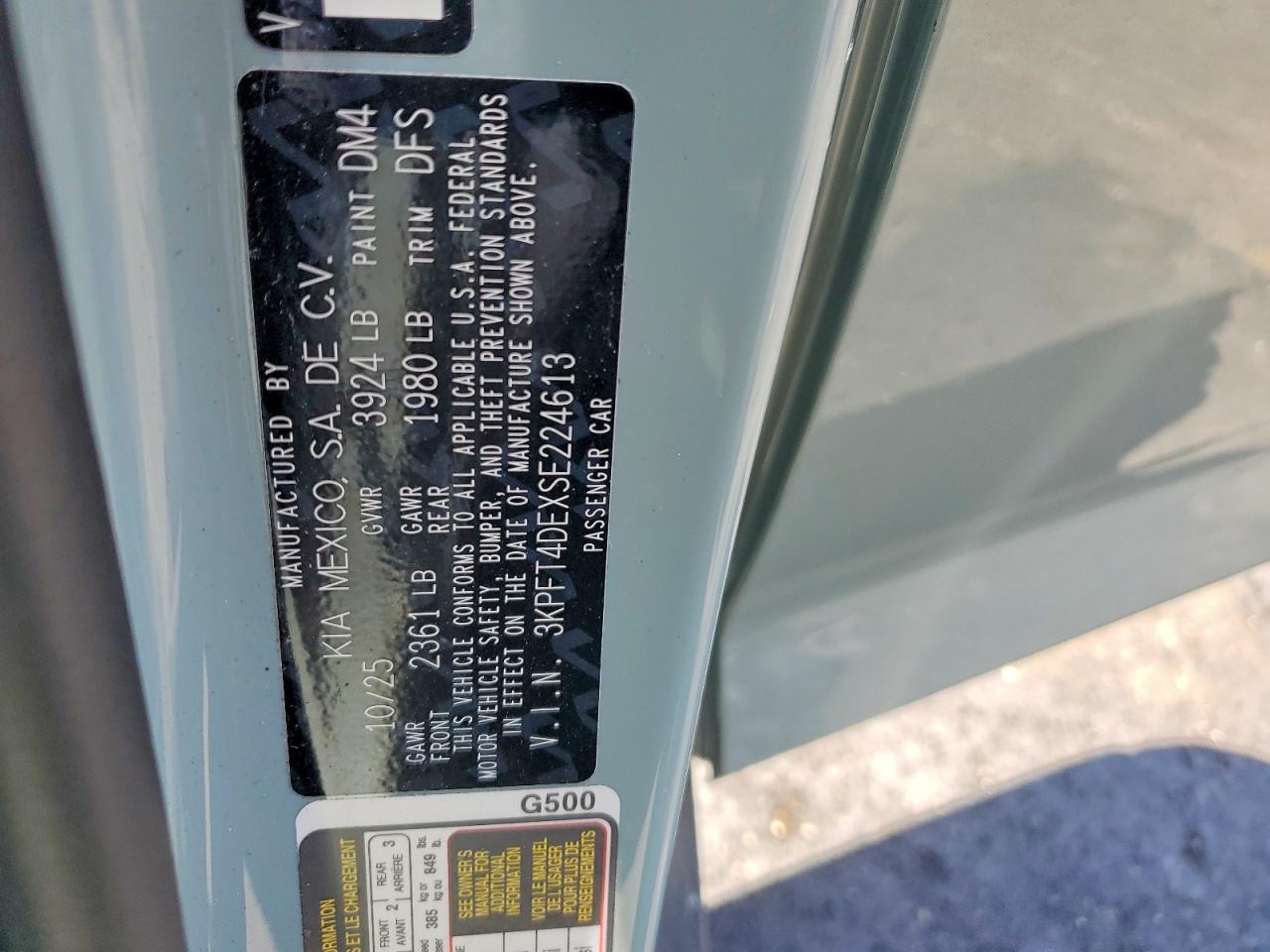2025 KIA K4