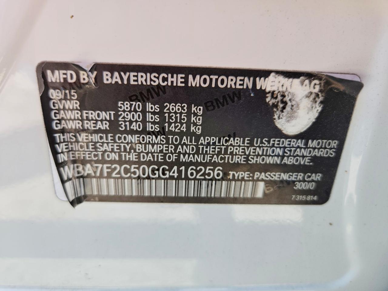 2016 BMW 7 series