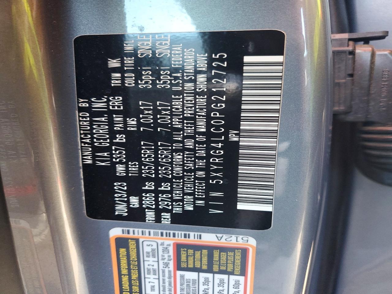 2023 KIA SORENTO