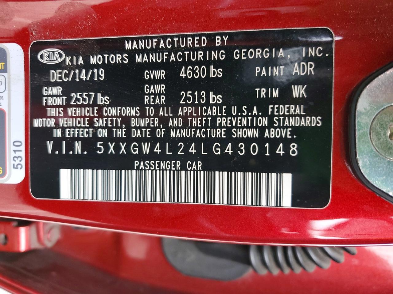 2020 KIA OPTIMA