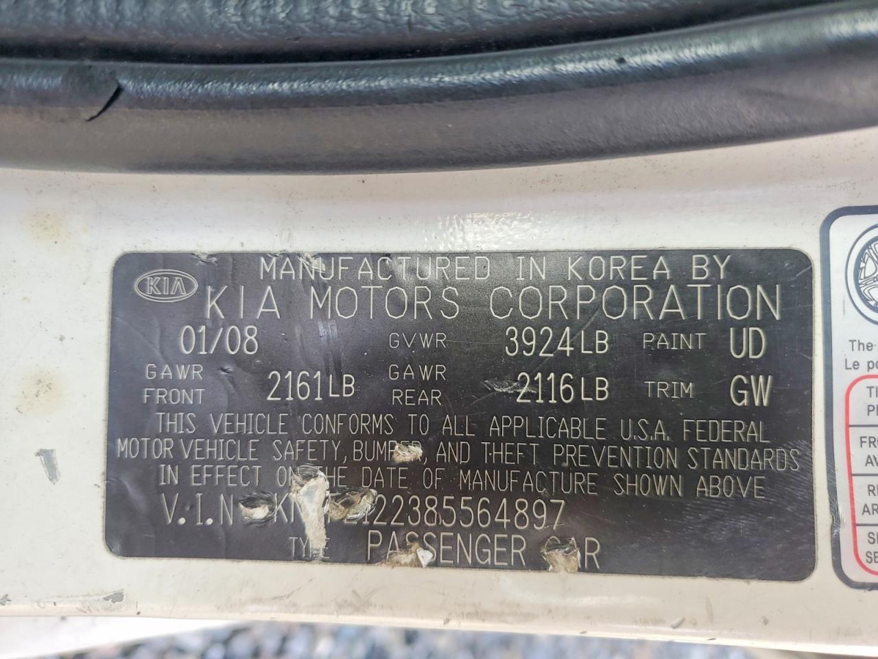 2008 KIA Spectra