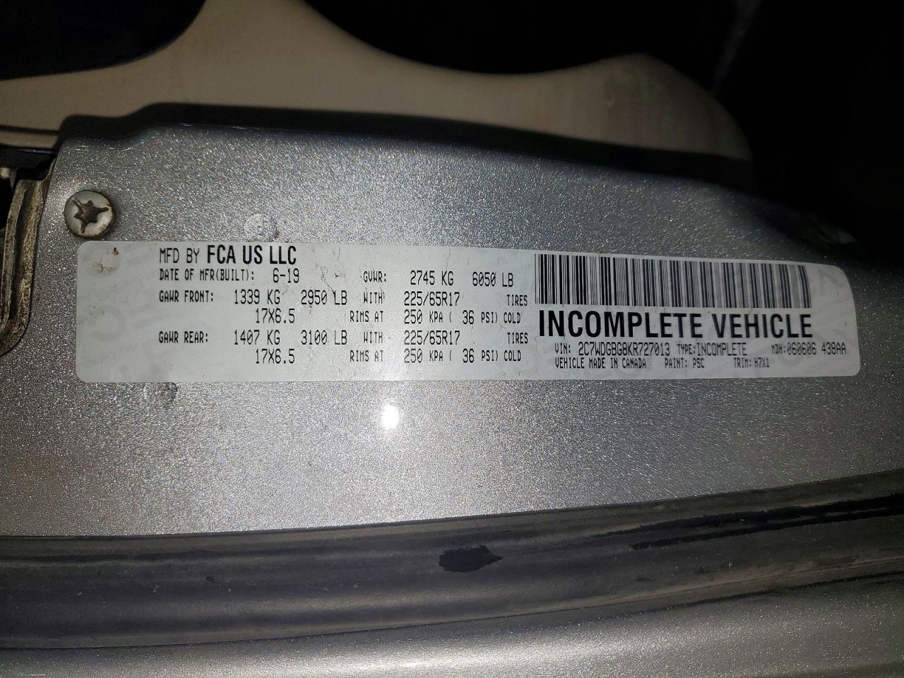 2019 DODGE GRAND CARAVAN