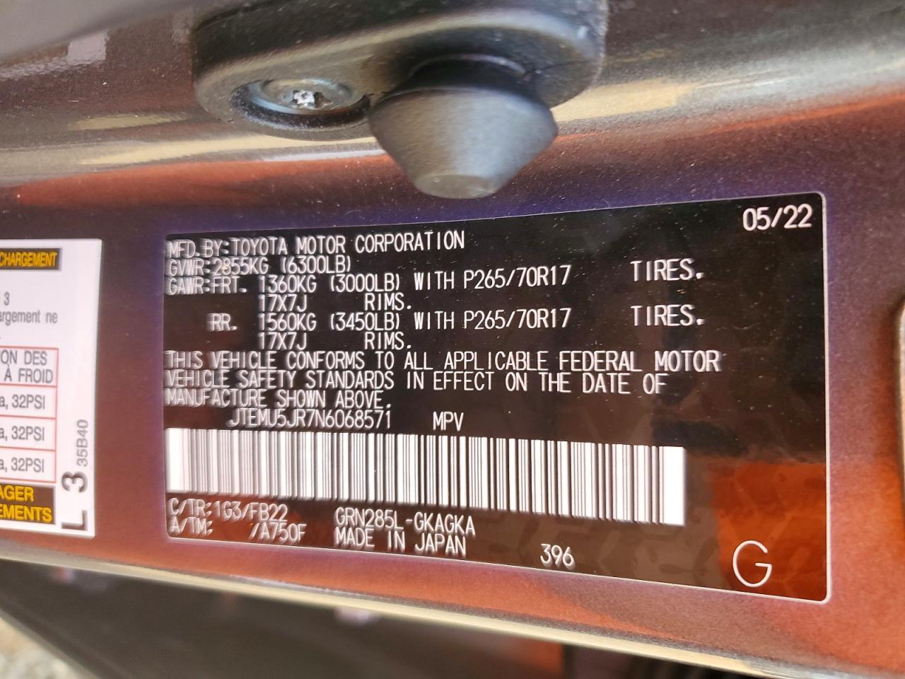 2022 TOYOTA 4Runner