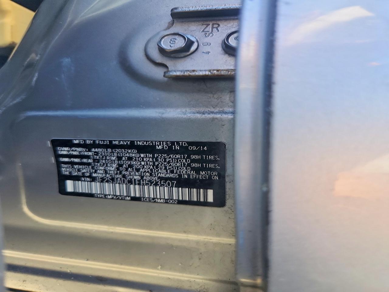 2015 SUBARU FORESTER