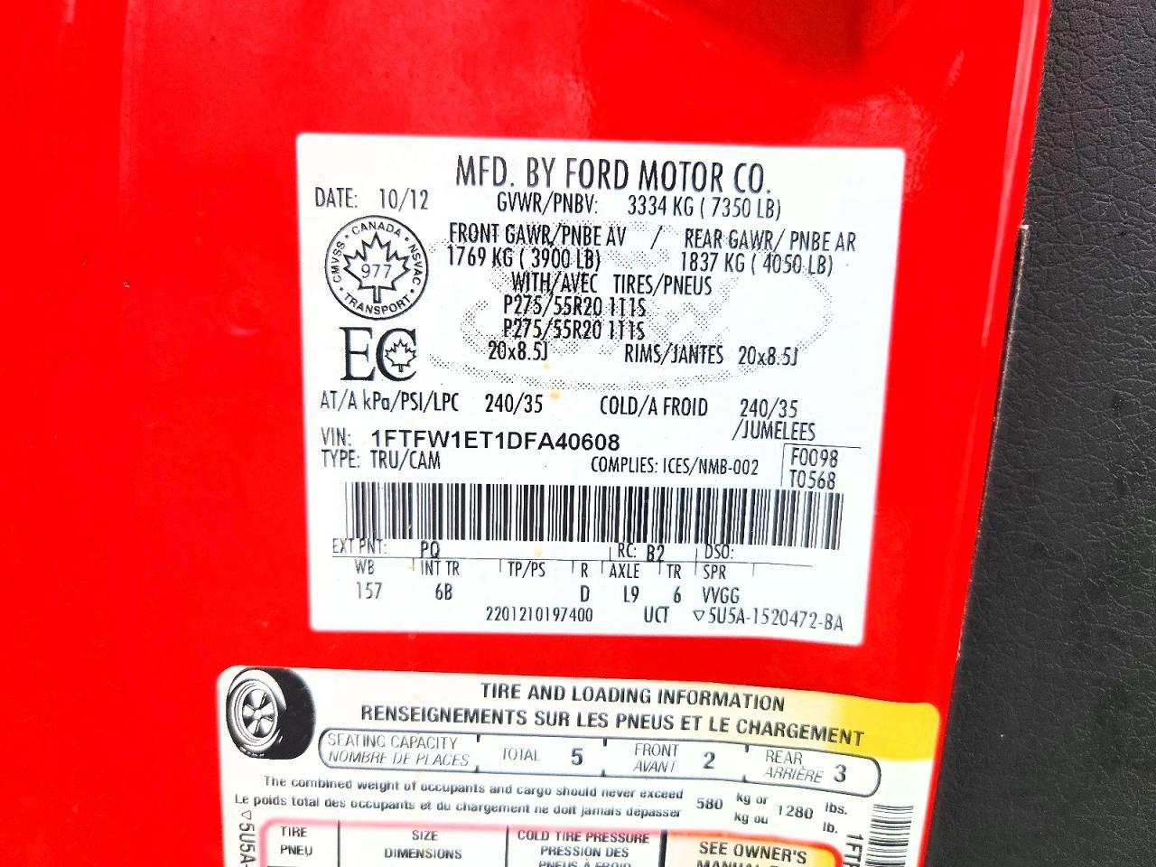 2013 FORD F-150 Lightning