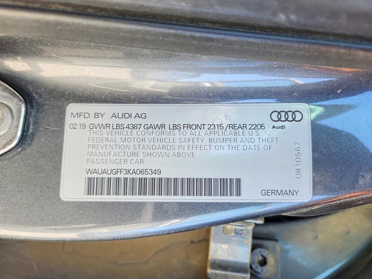 2019 AUDI A3
