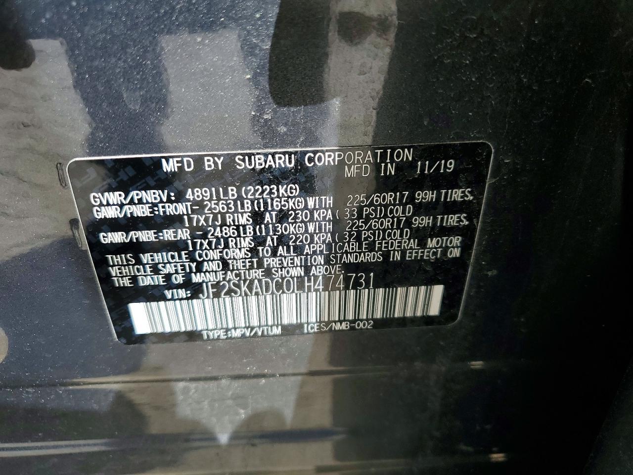 2020 SUBARU FORESTER