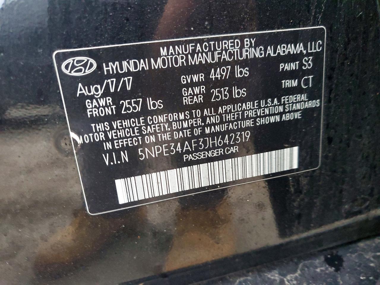 2018 HYUNDAI SONATA
