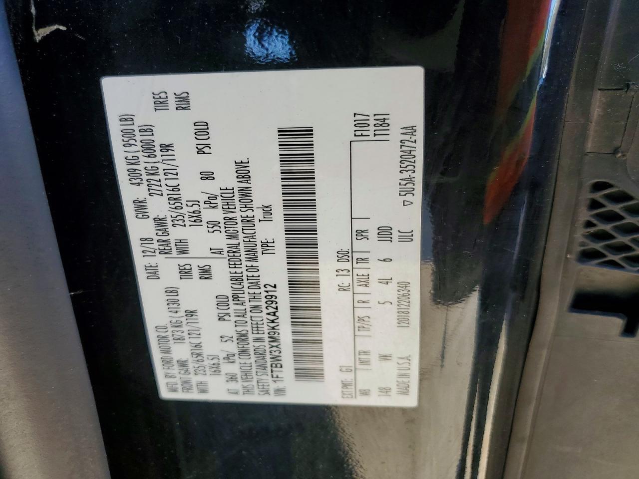 2019 FORD Transit
