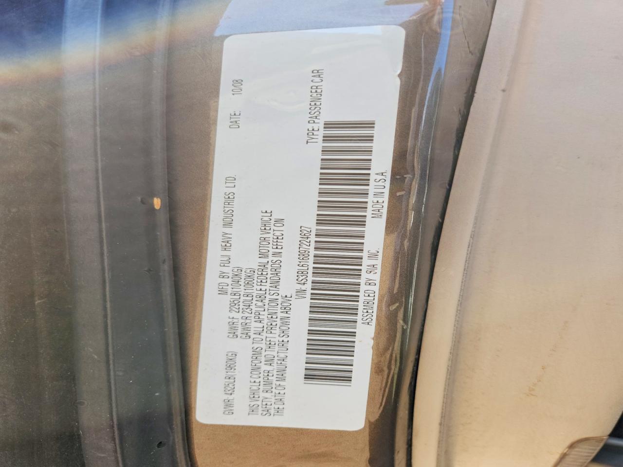 2009 SUBARU Legacy