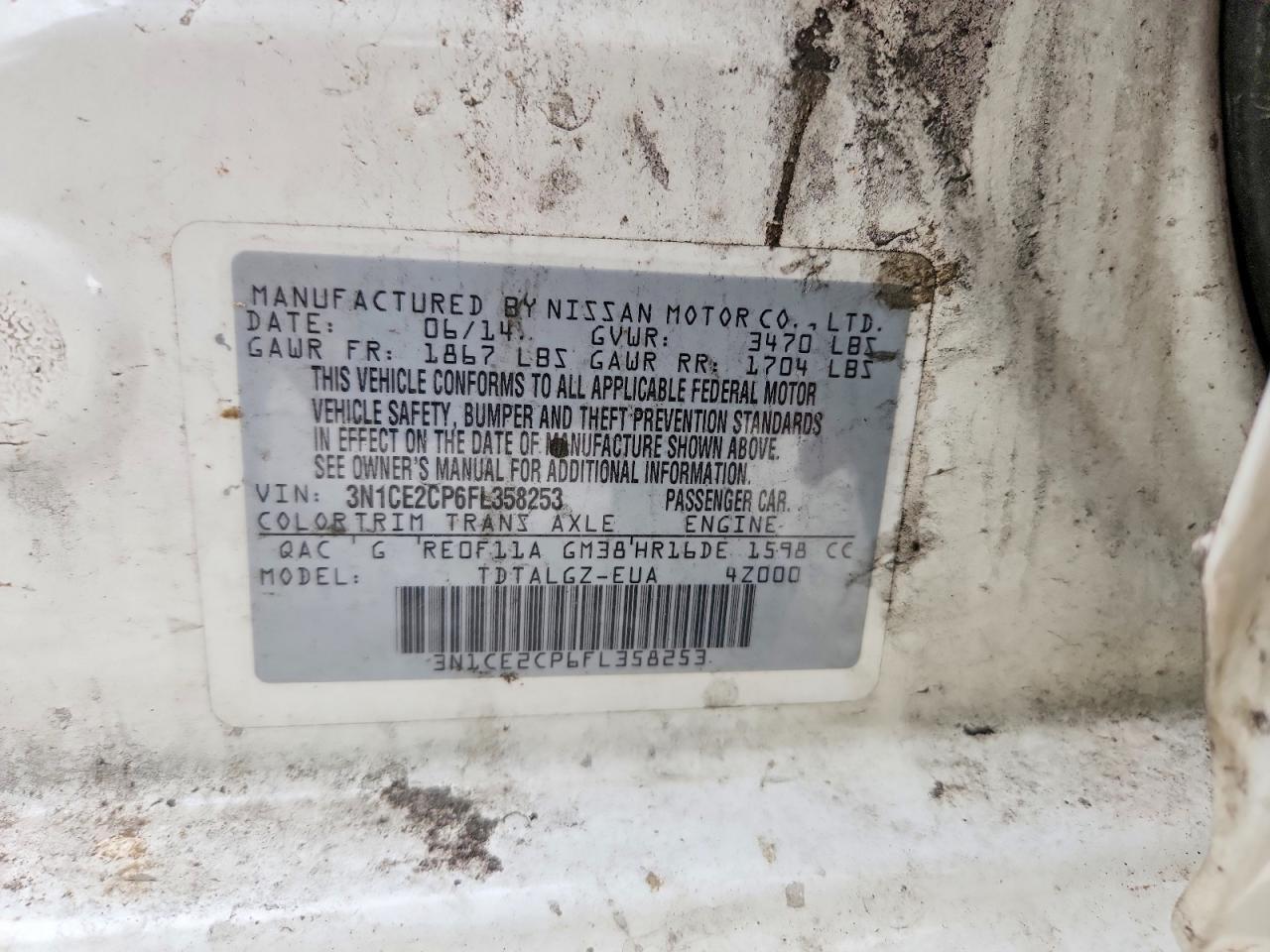 2015 NISSAN Versa Note