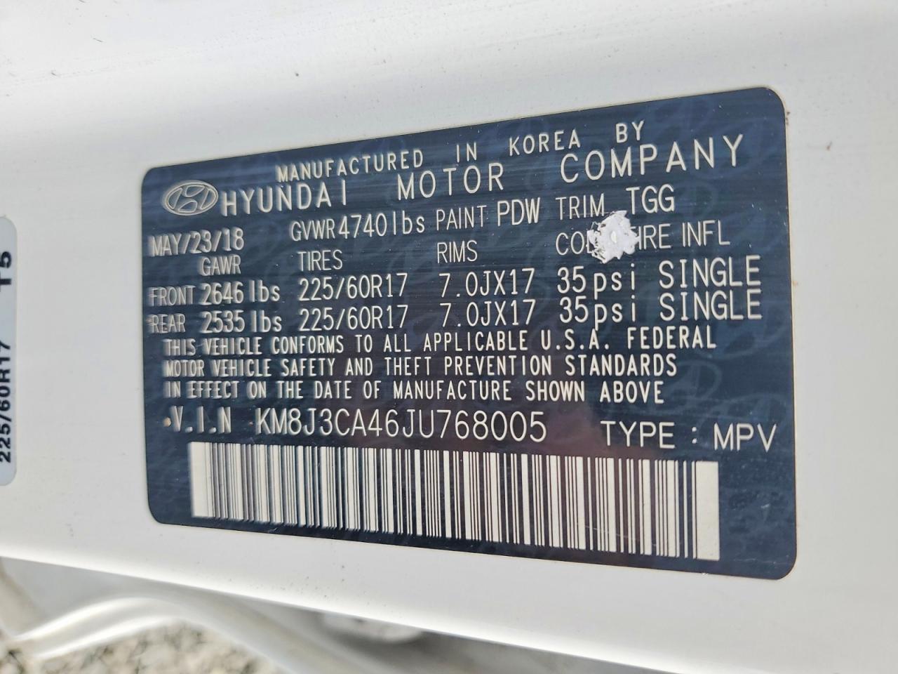 2018 HYUNDAI TUCSON