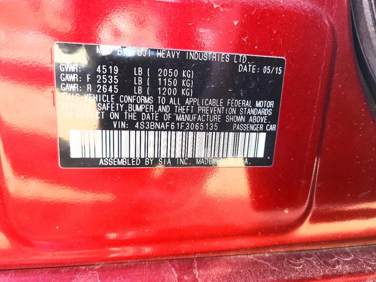 2015 SUBARU Legacy