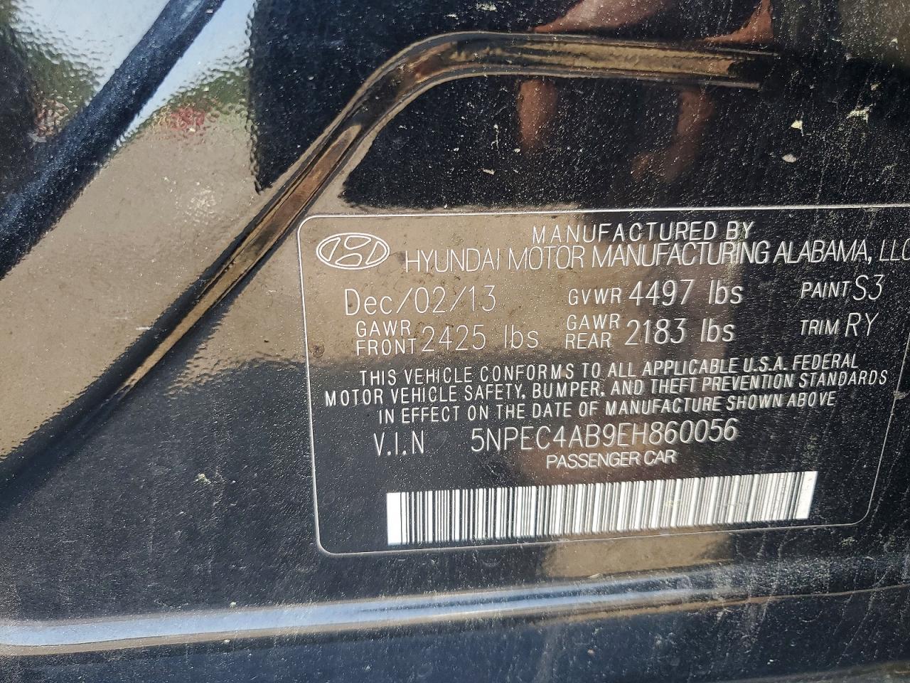 2014 HYUNDAI SONATA