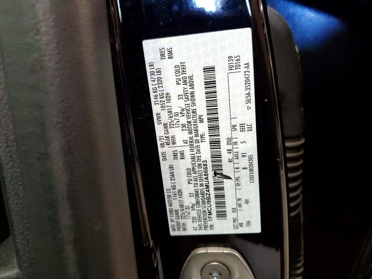 2021 FORD ESCAPE