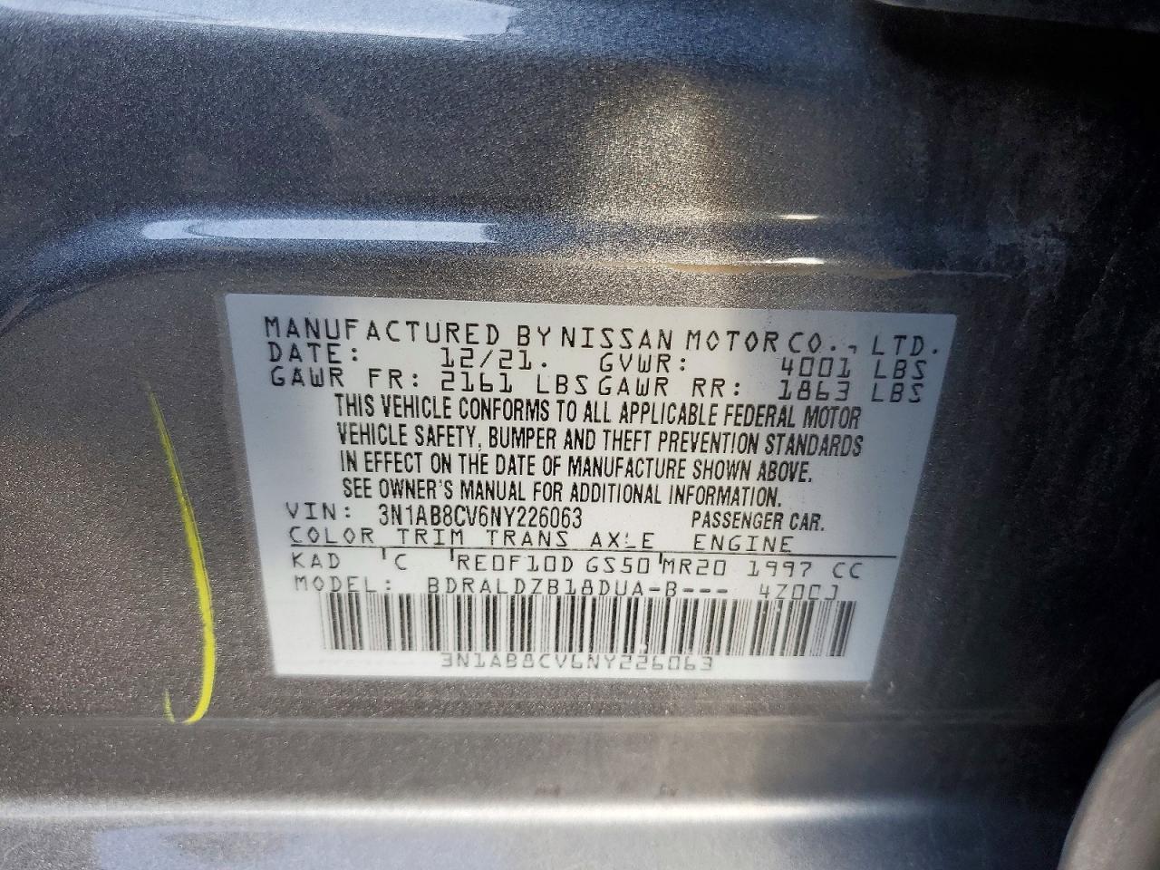 2022 NISSAN SENTRA
