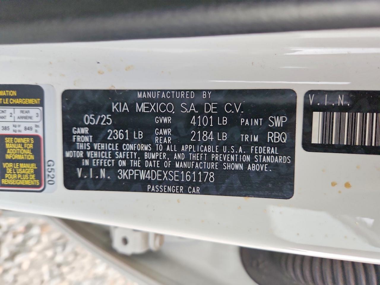 2025 KIA K4