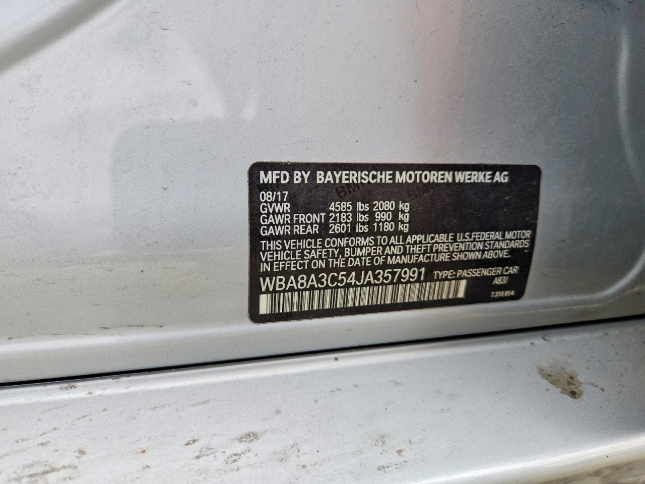 2018 BMW 3 SERIES