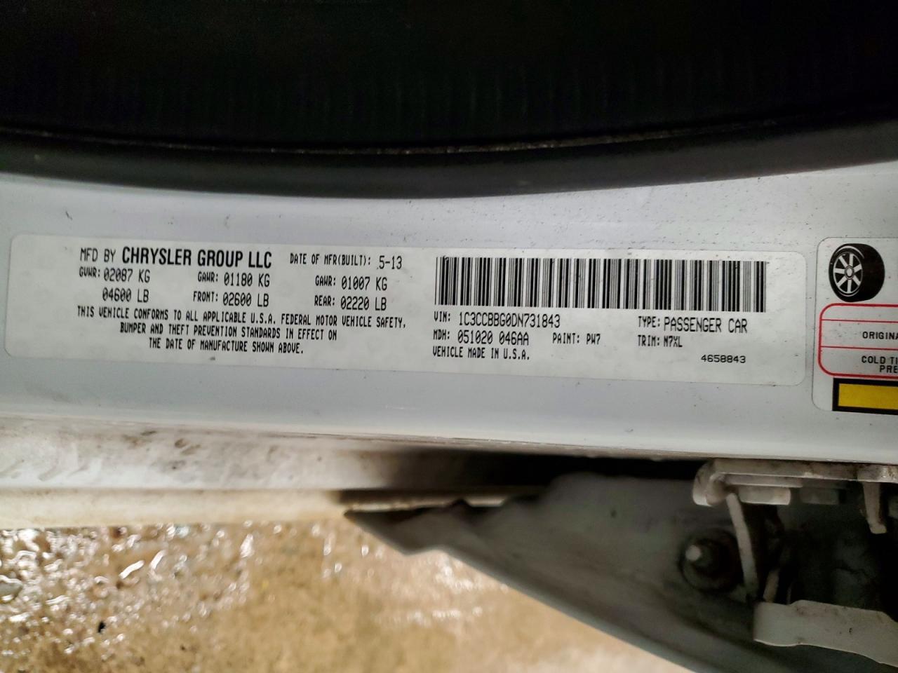 2013 CHRYSLER 200