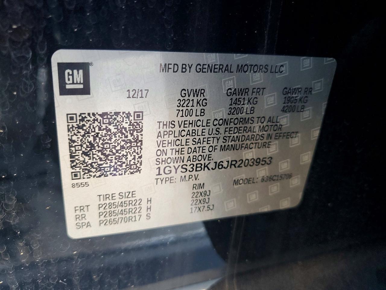 2018 CADILLAC ESCALADE