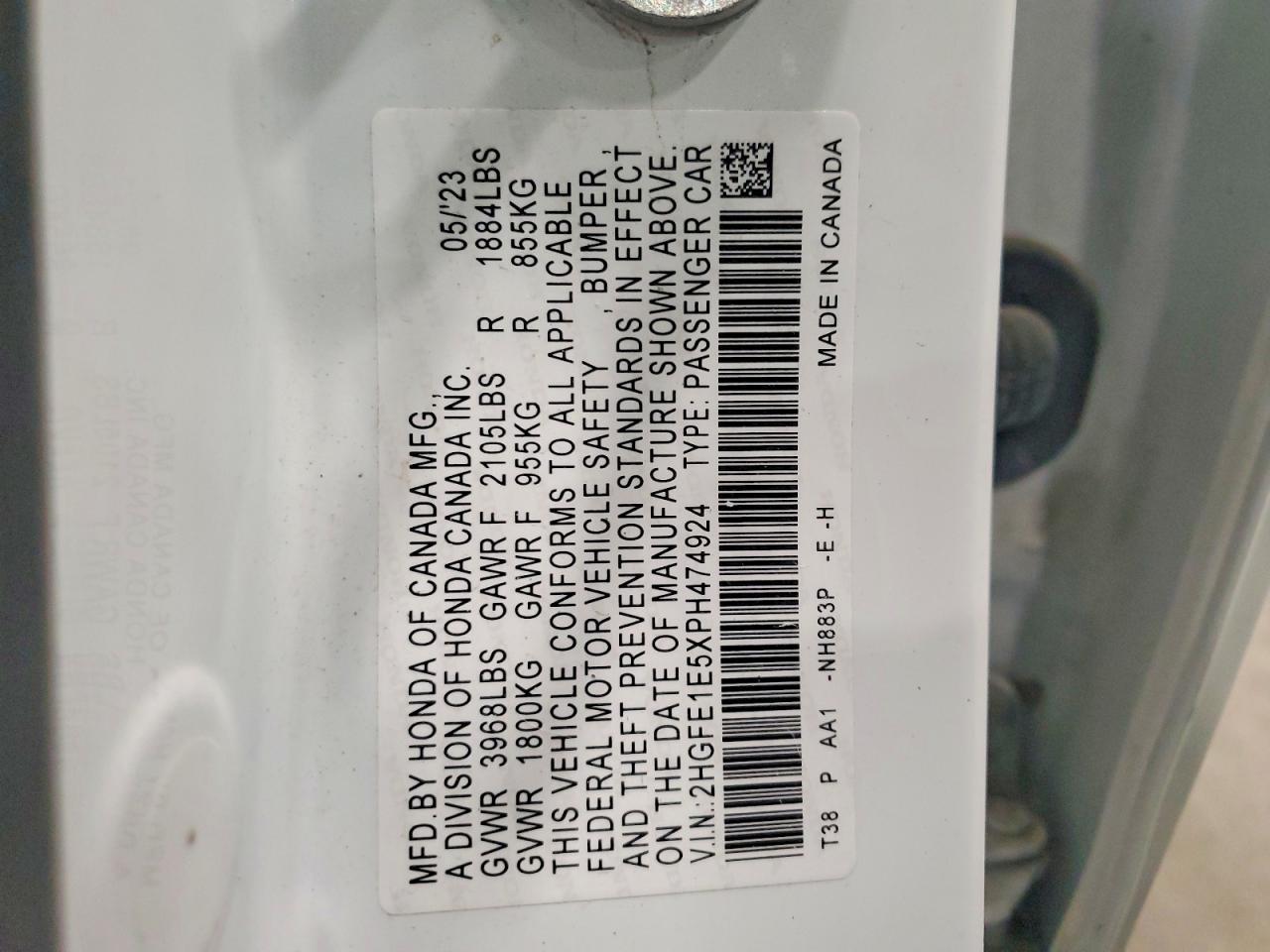 2023 HONDA CIVIC