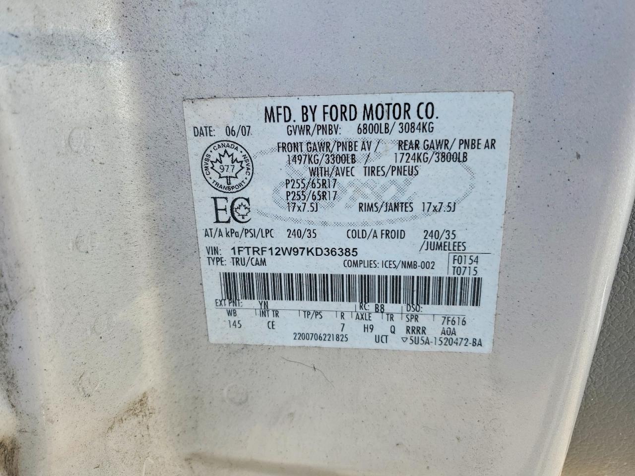 2007 FORD F-150 Lightning