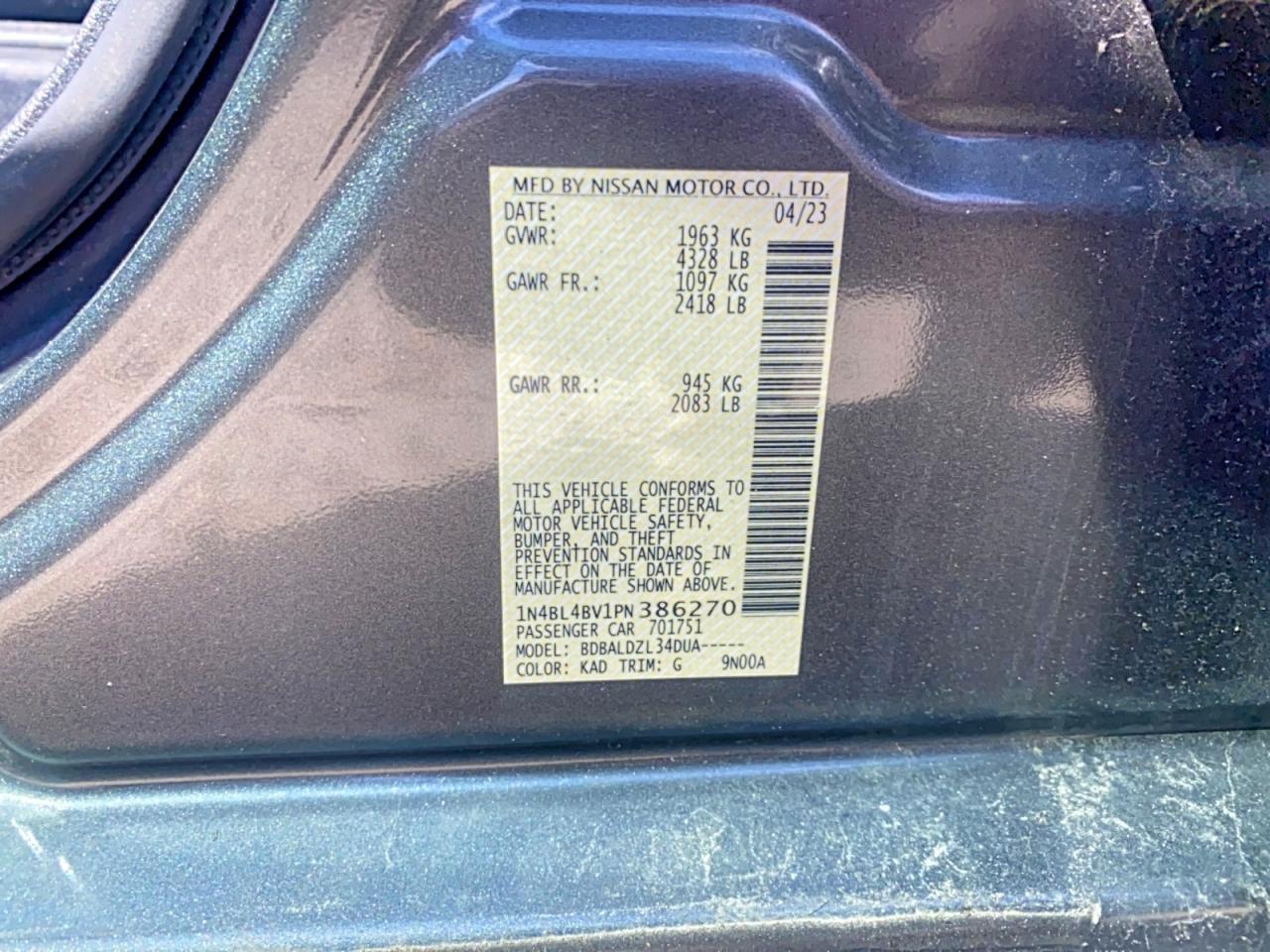2023 NISSAN ALTIMA