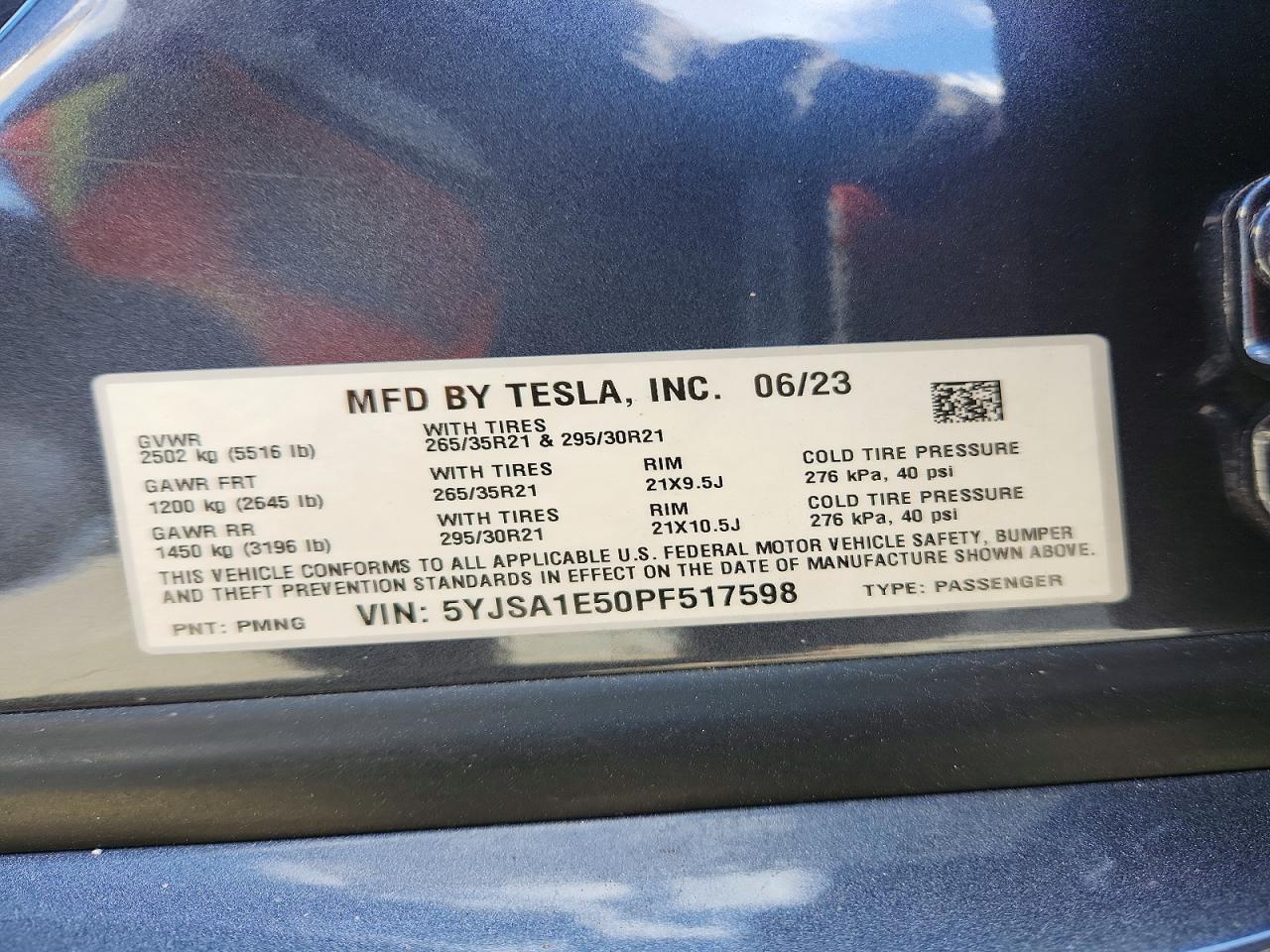 2023 TESLA MODEL S