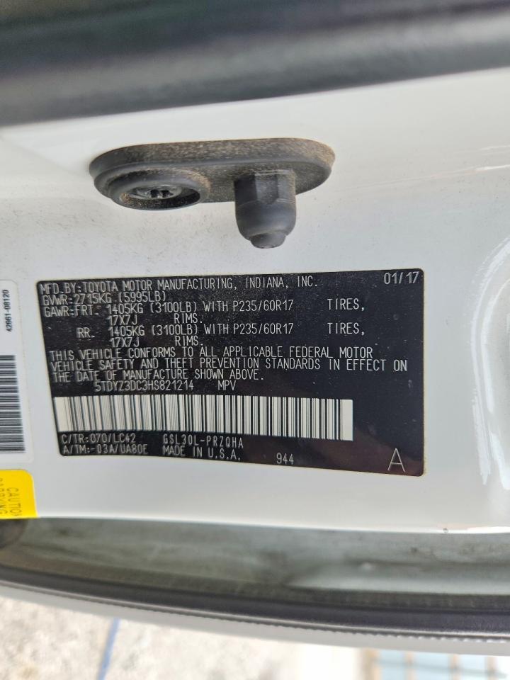 2017 TOYOTA SIENNA