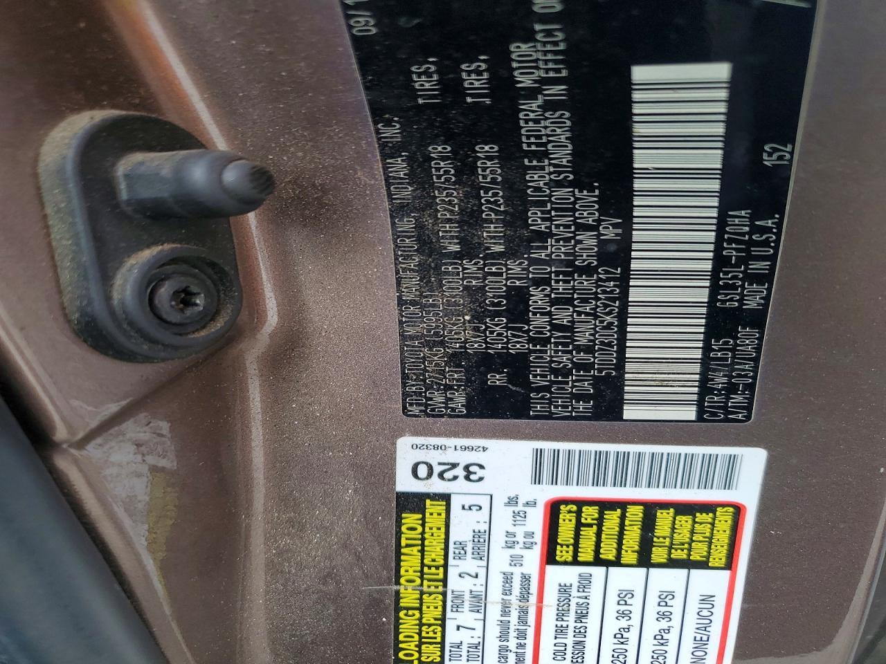 2019 TOYOTA SIENNA