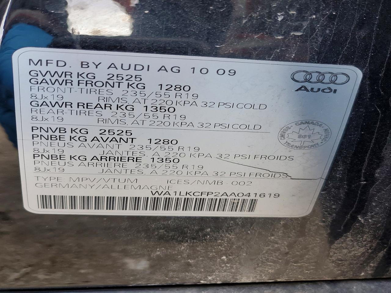 2010 AUDI Q5