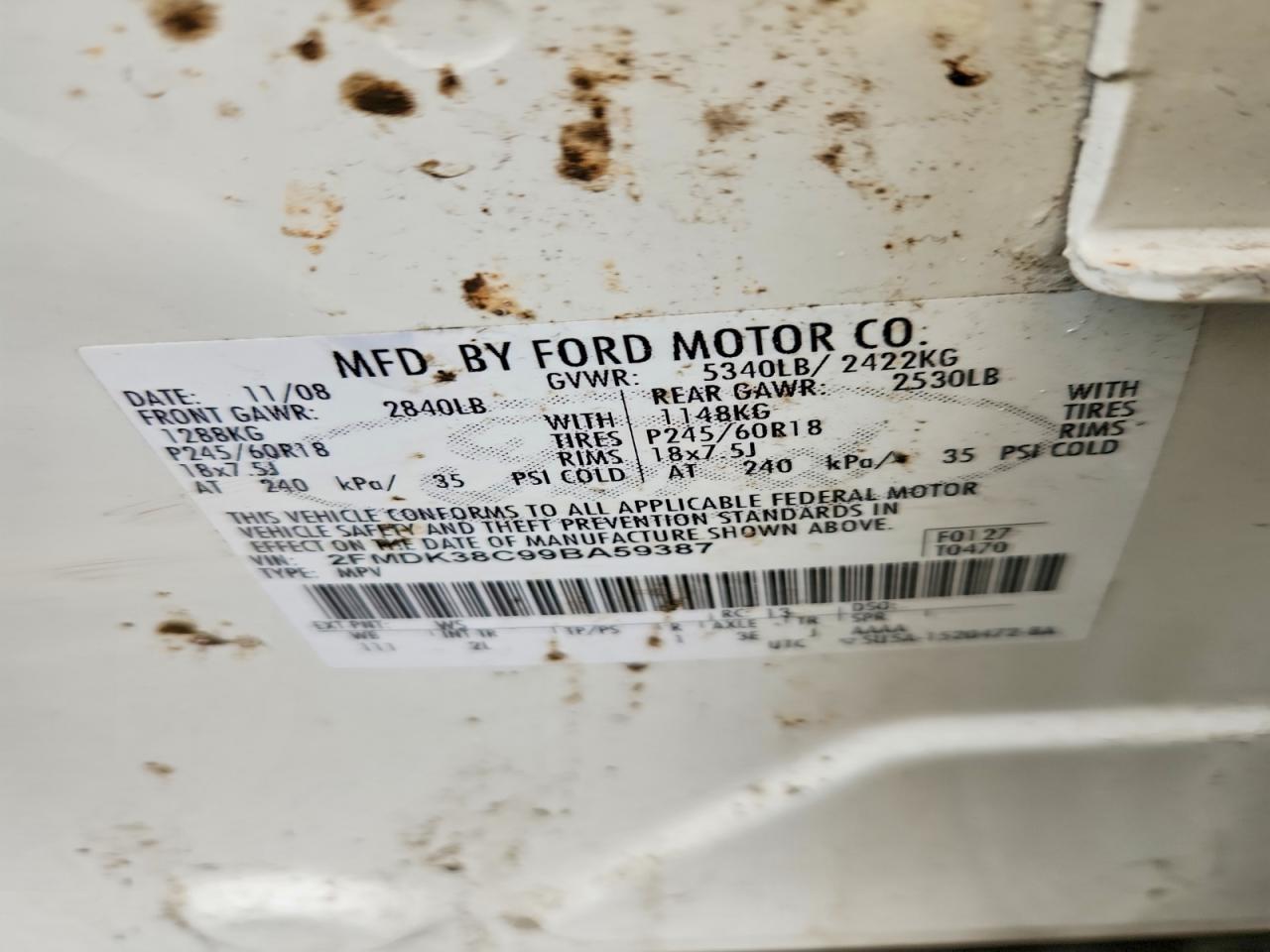 2009 FORD EDGE