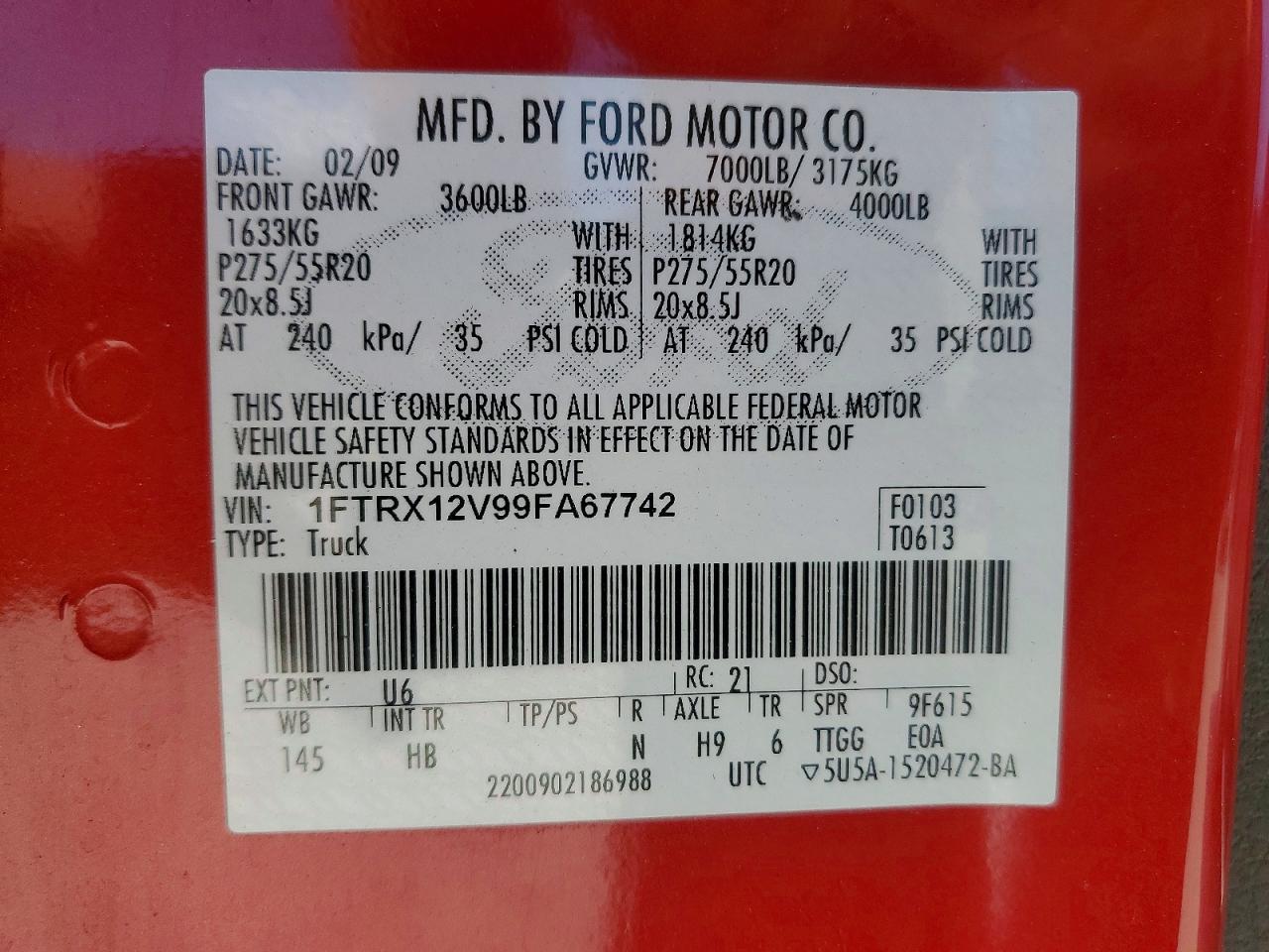 2009 FORD F-150