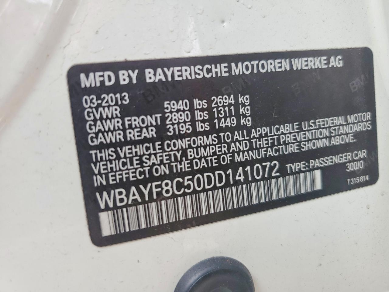2013 BMW 7 series
