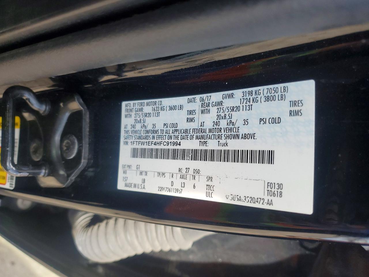 2017 FORD F-150 Lightning